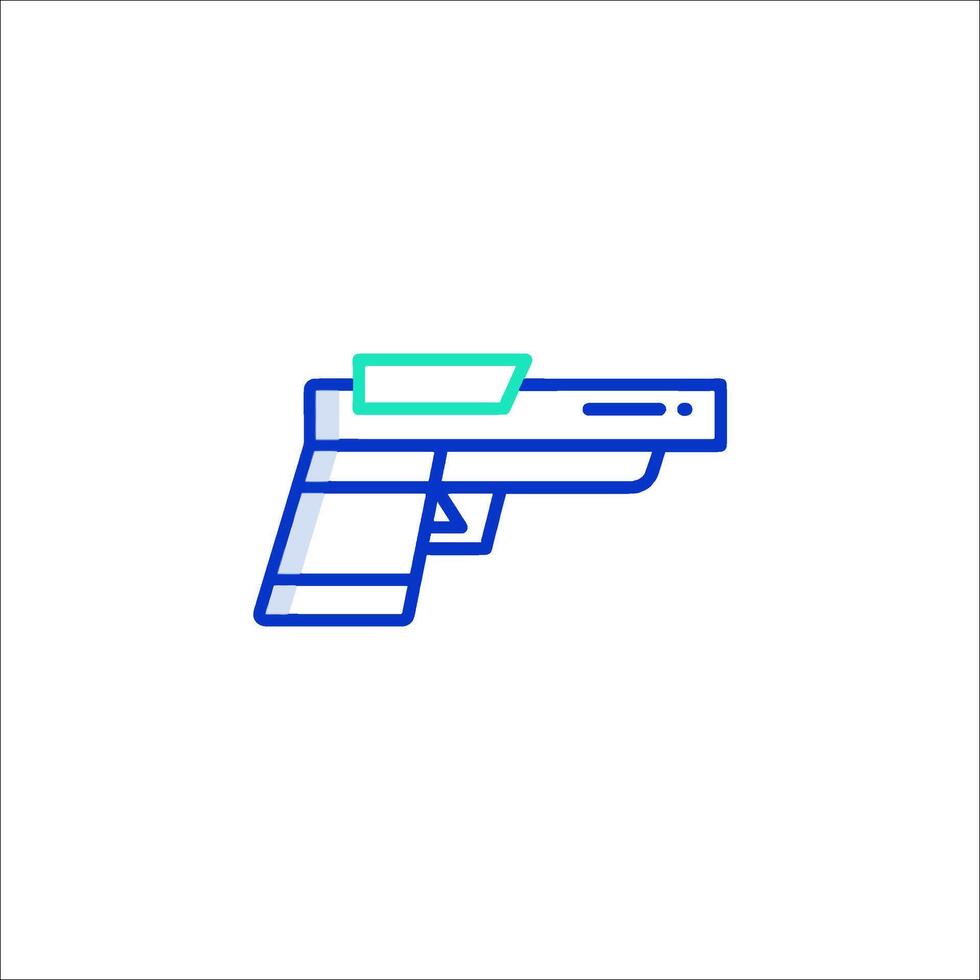 A gun icon on a white background vector