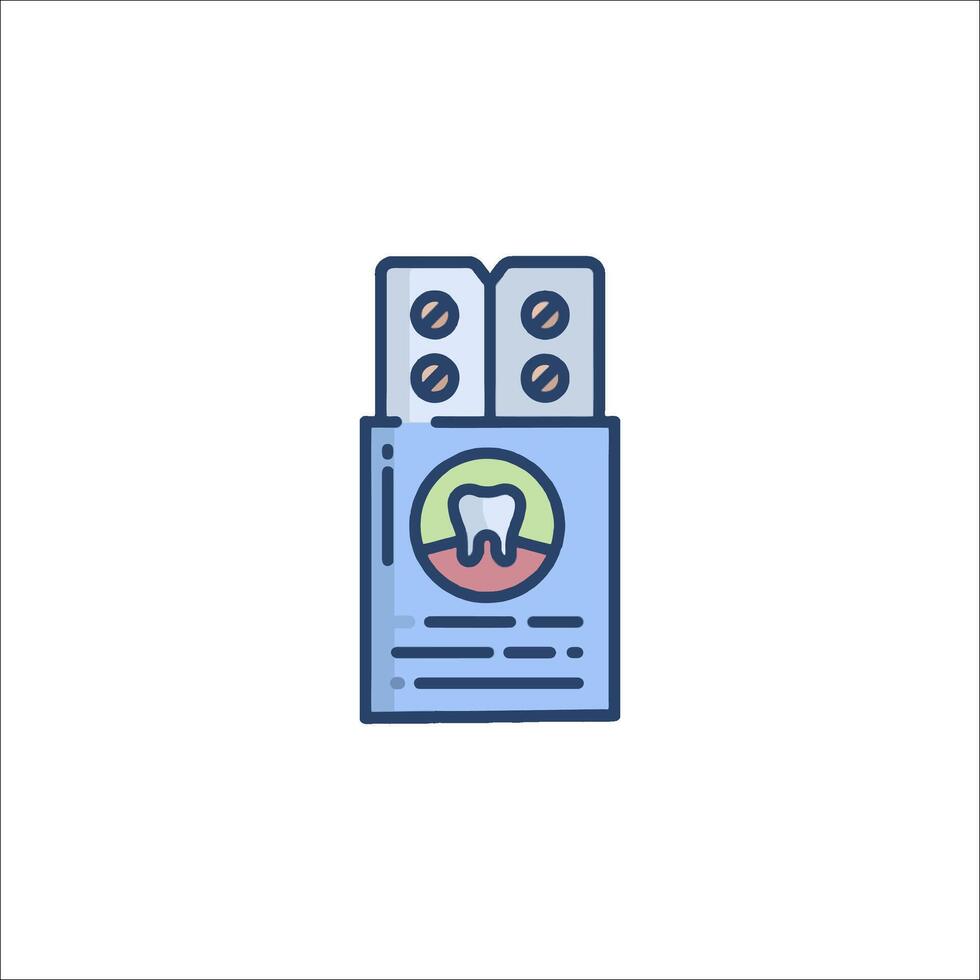 A toothbrush and toothpaste icon vector
