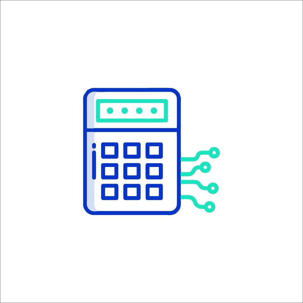 A calculator icon on a white background vector