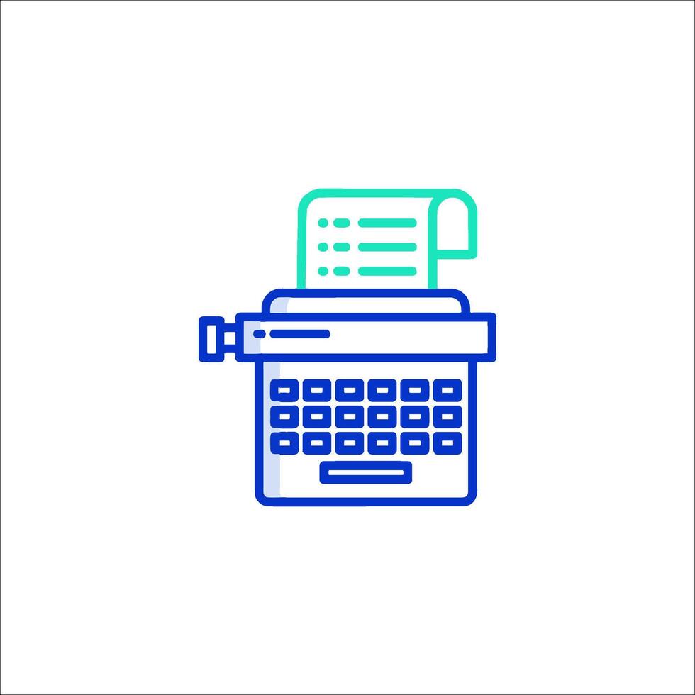 Typewriter icon illustration vector
