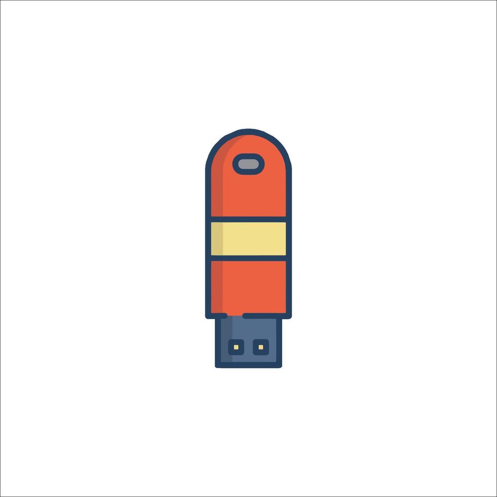 Usb flash drive icon illustration vector