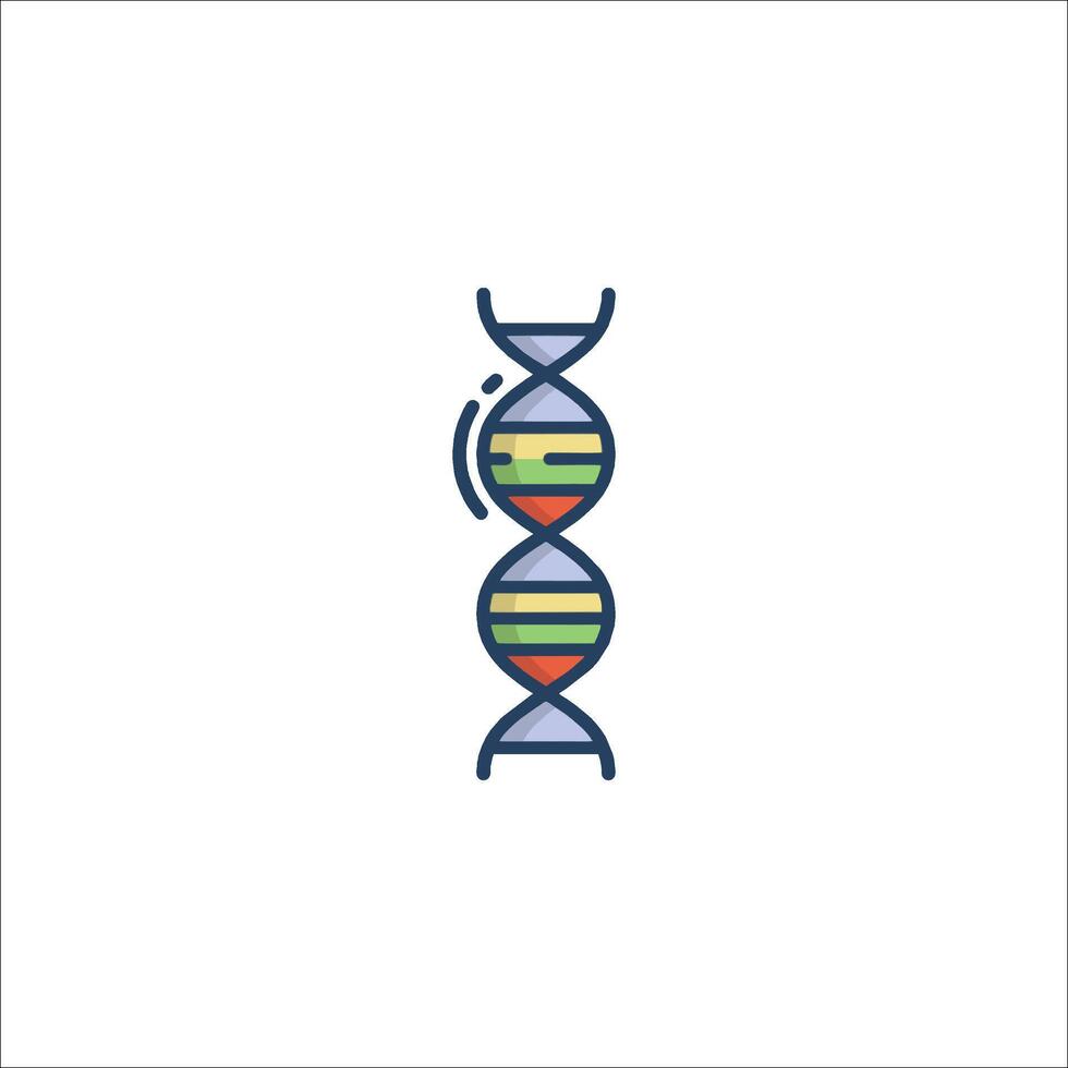 Dna icon illustration vector