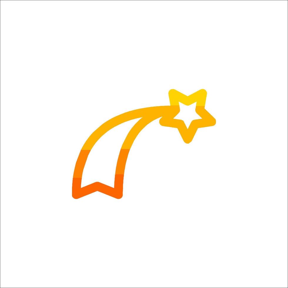 A star and a rocket icon on a white background vector
