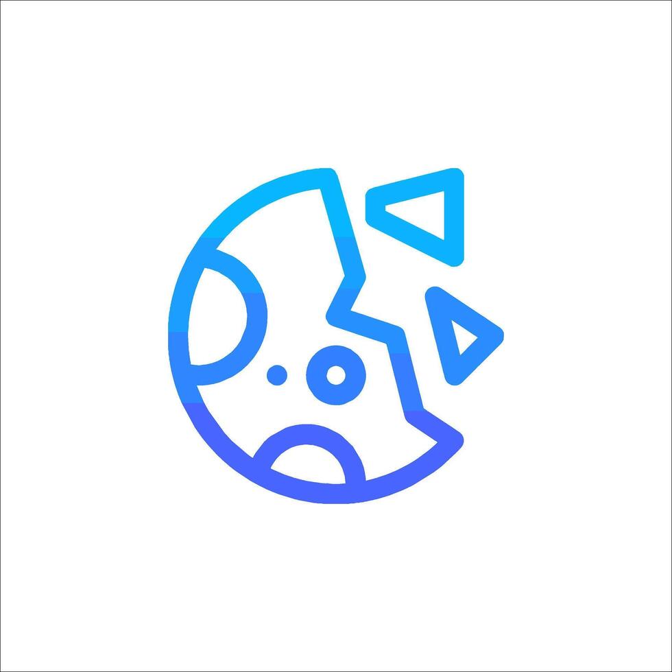 A pizza icon with a slice of pizza vector