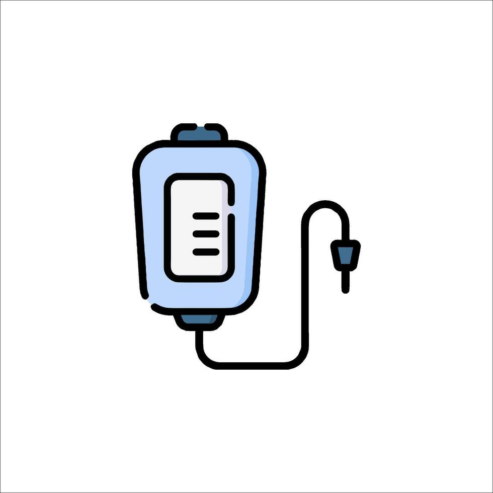 A blood bag icon on a white background vector