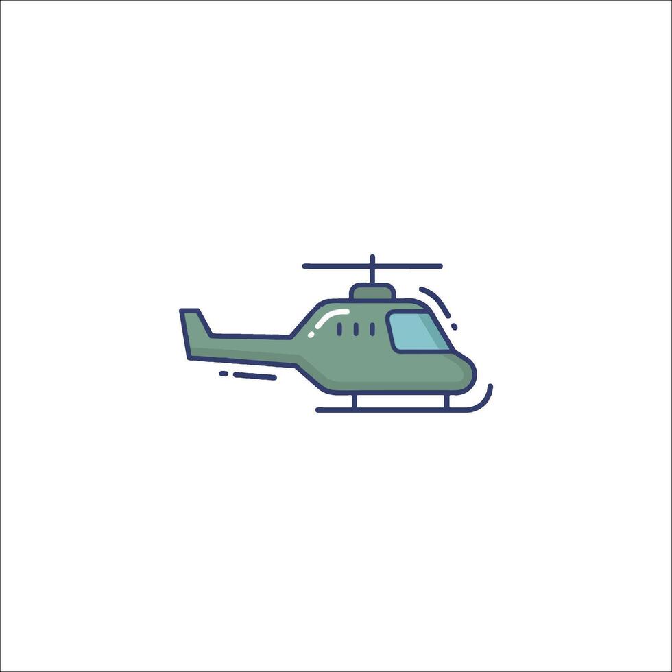 Helicopter icon illustration vector