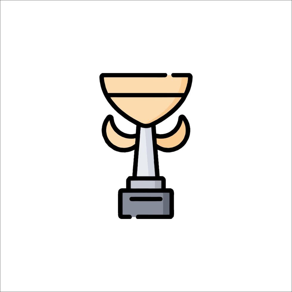 A trophy cup icon on a white background vector