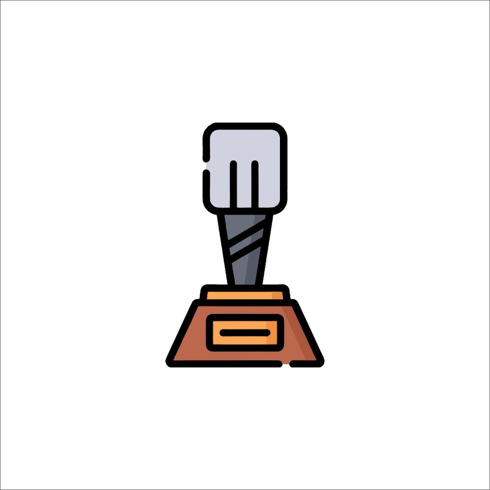A trophy icon on a white background vector