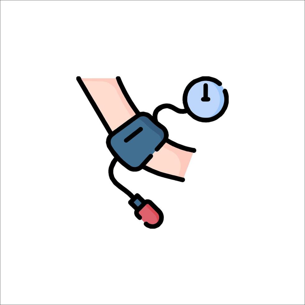 Blood pressure meter icon illustration vector