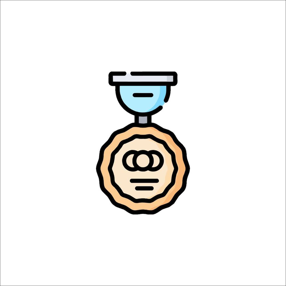 A medal icon on a white background vector