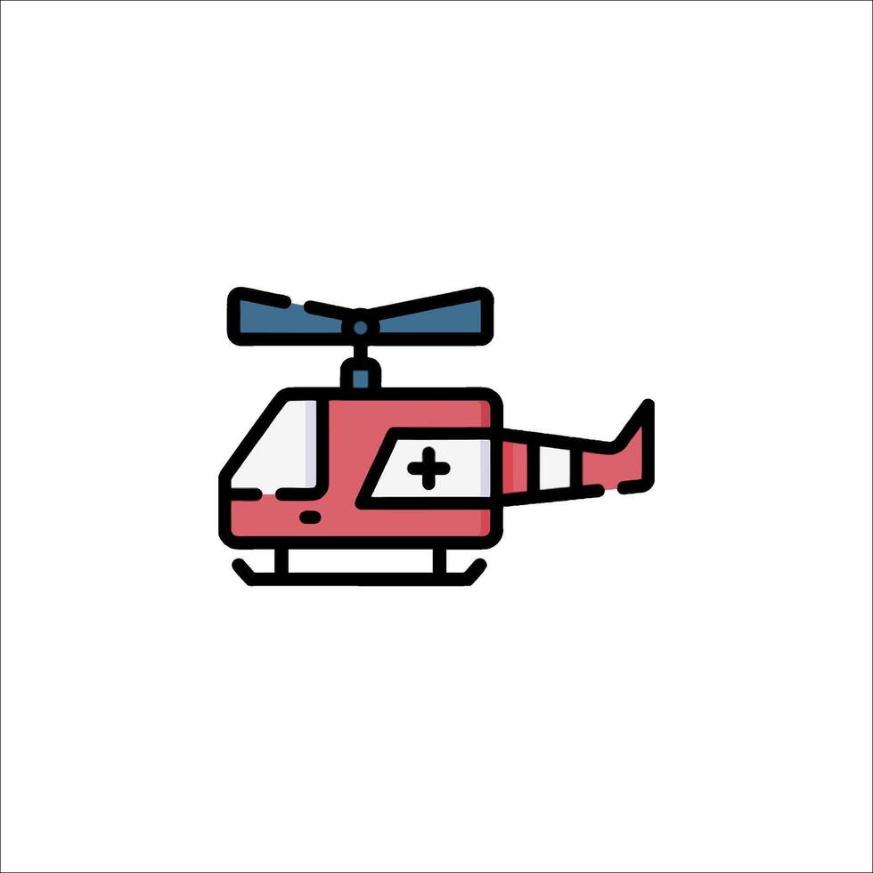 Helicopter icon illustration vector
