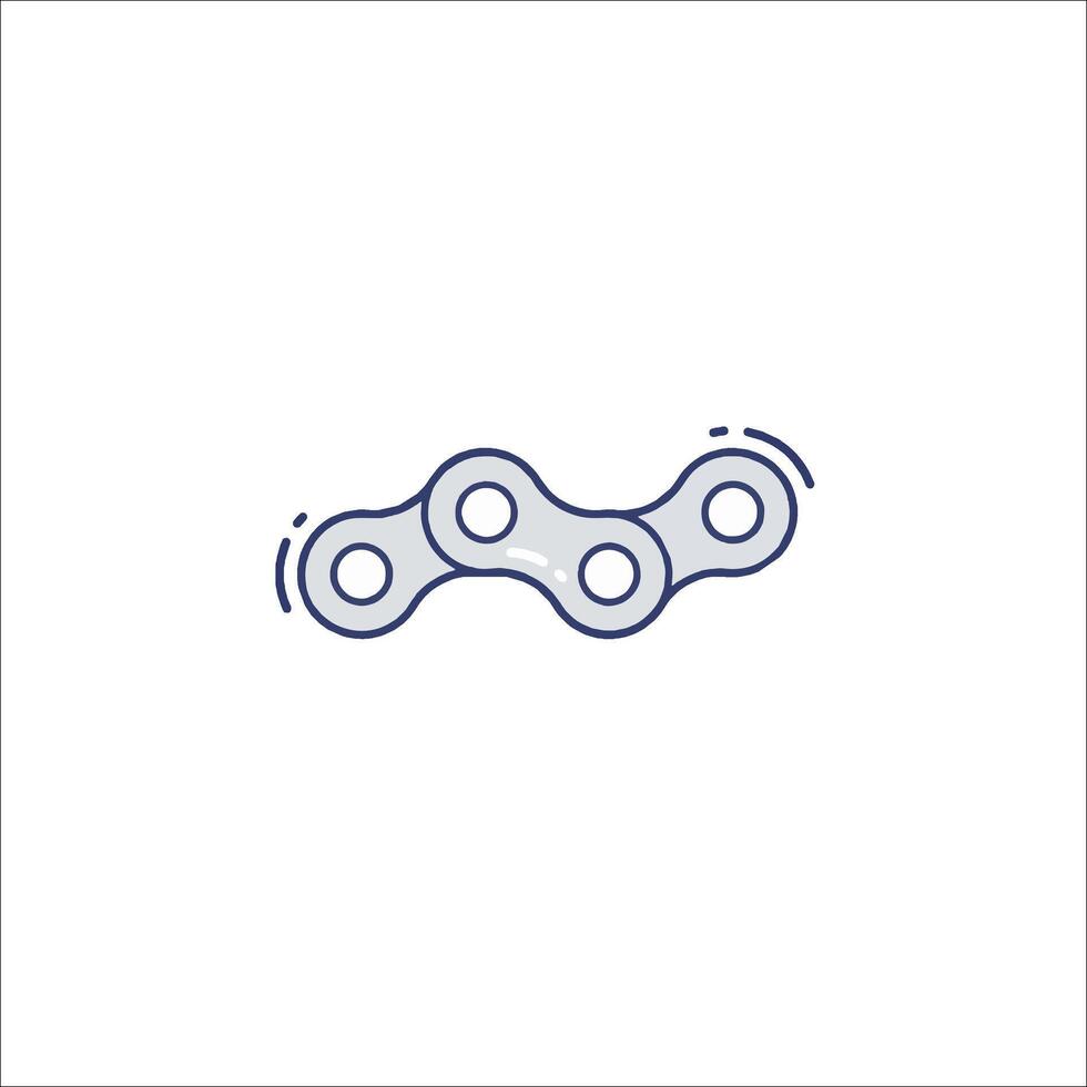A bicycle chain icon on a white background vector