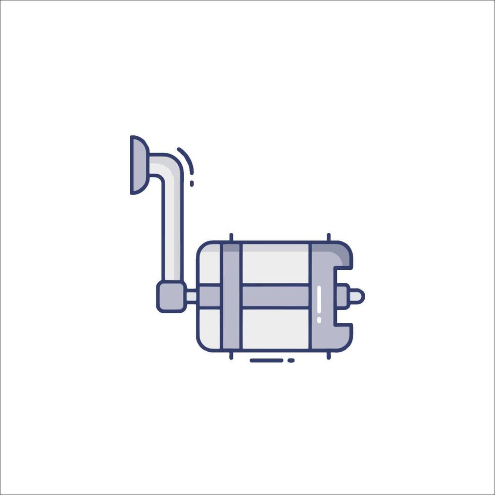 A machine with a hose attached to it vector