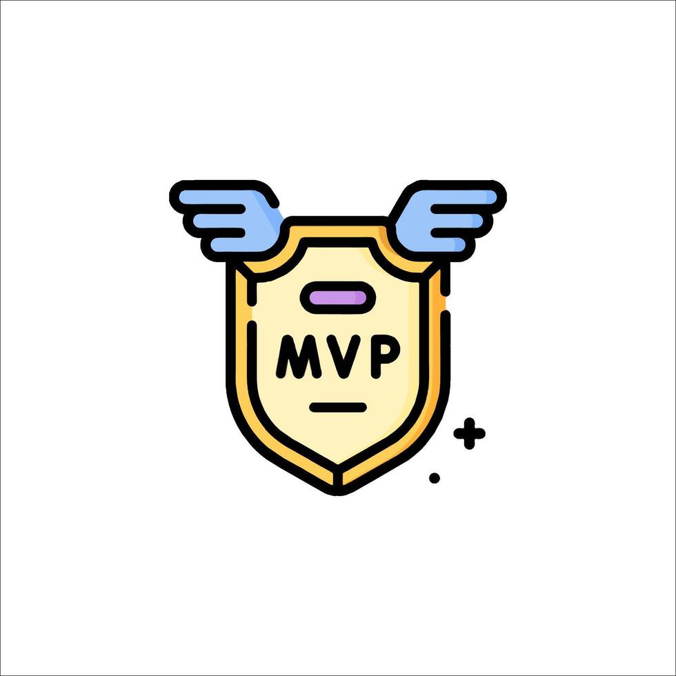 The logo for mvp vector