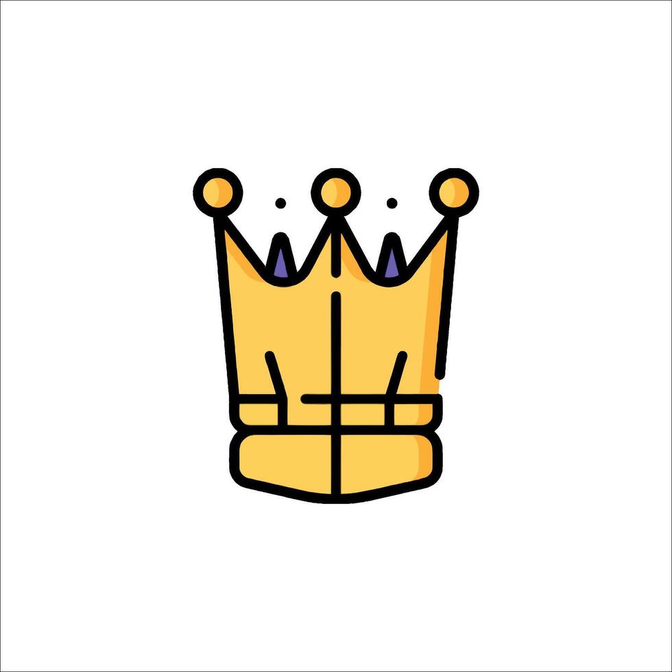 A crown icon on a white background vector
