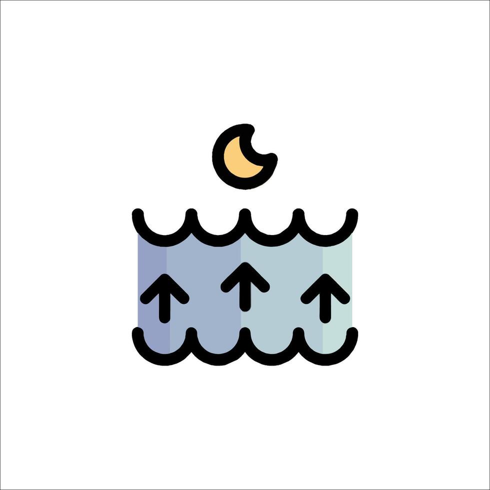 Water cycle icon vector