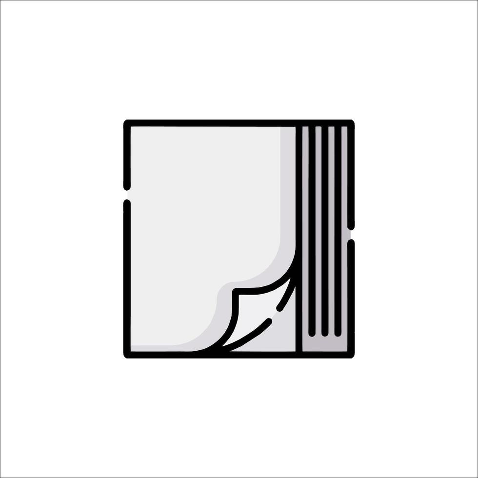 A black and white icon of a book on a white background vector