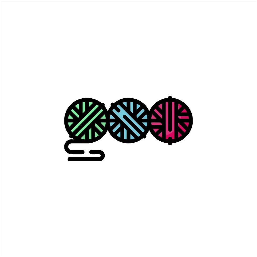 A logo for a knitting company vector