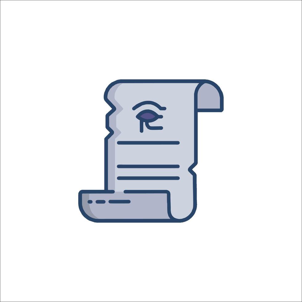 A document with an eye on it vector