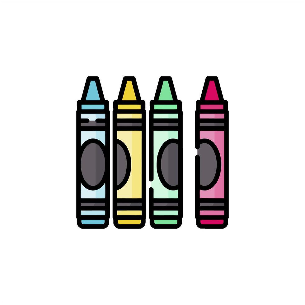 Crayons crayons crayon crayon crayon crayon cr vector