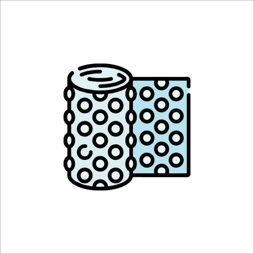 A can of soda with a polka dot pattern on it vector