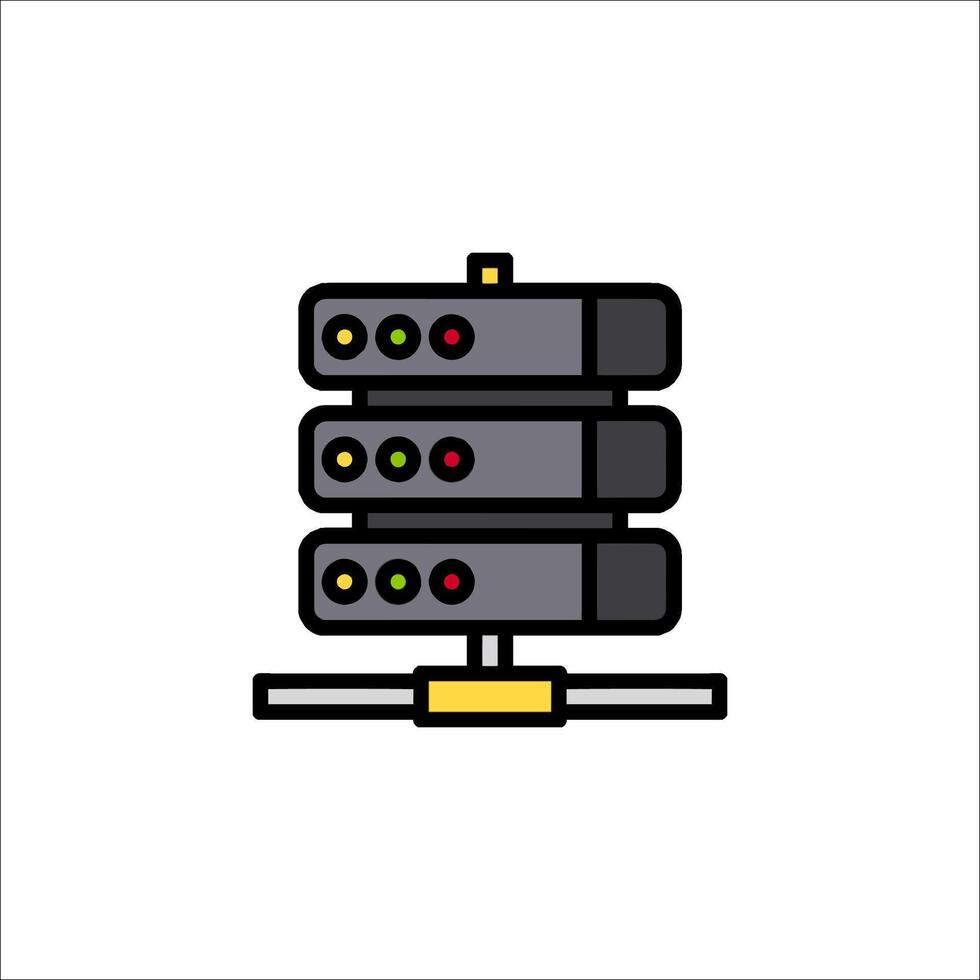 Server icon illustration vector