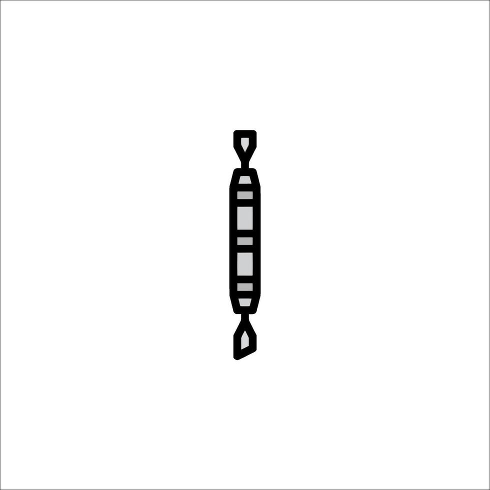 A black and white illustration of a toothbrush vector