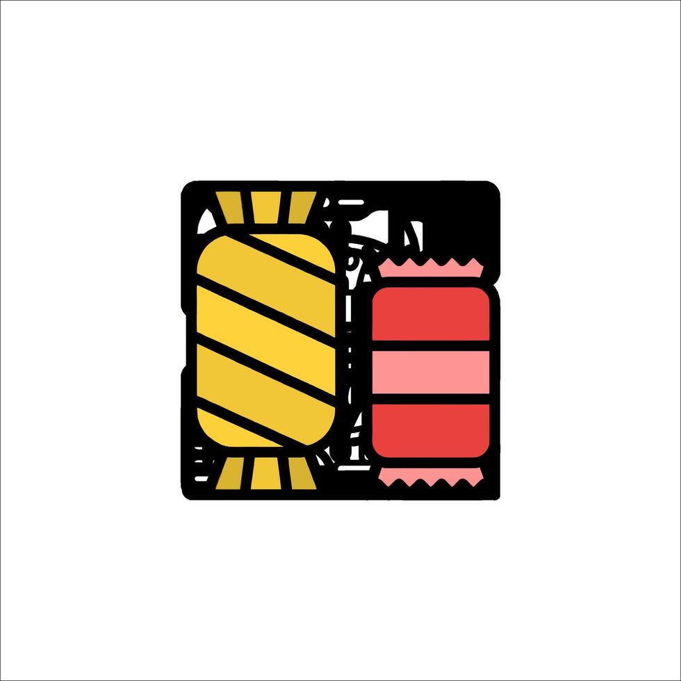 A candy bar icon on a white background vector