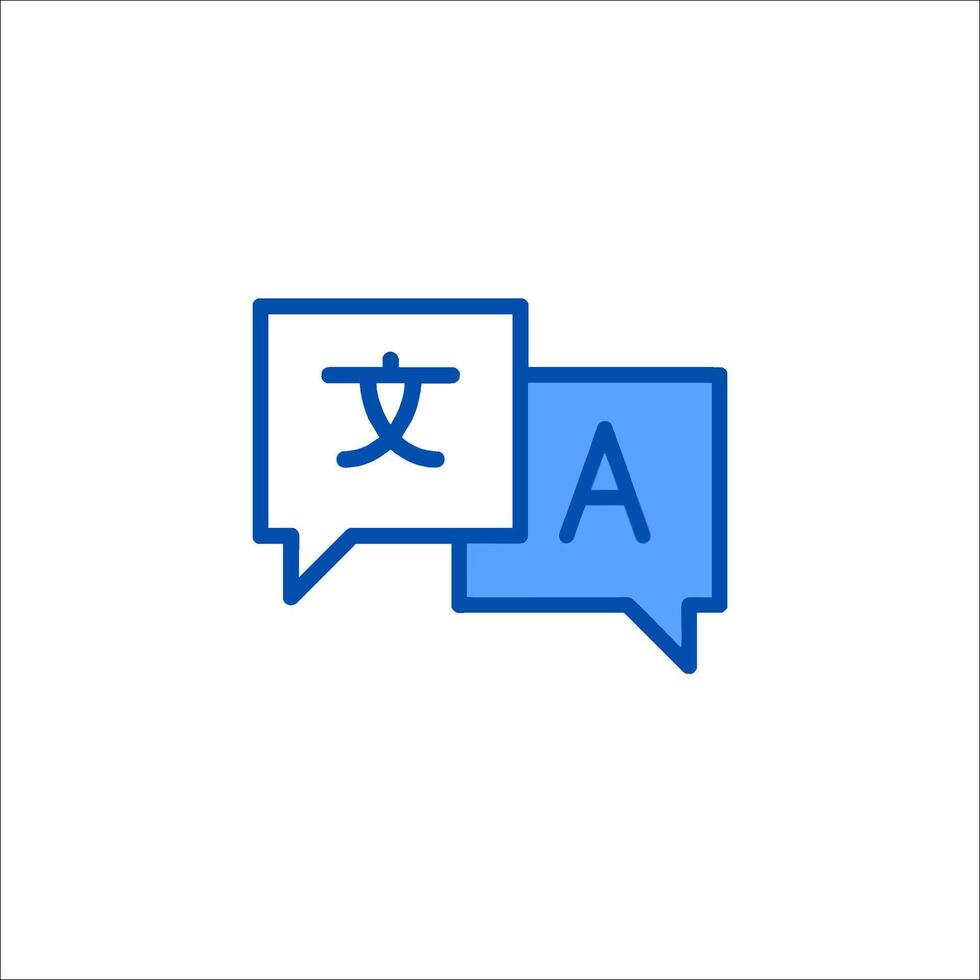 Chinese language icon vector