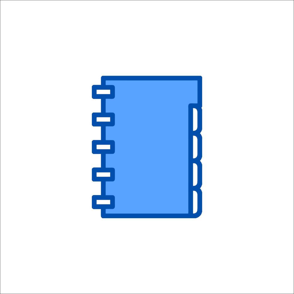 A notebook icon on a white background vector