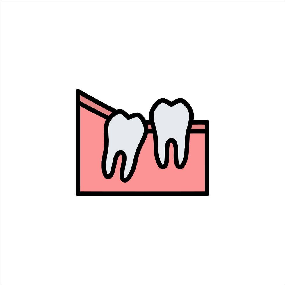 Tooth icon, illustration vector