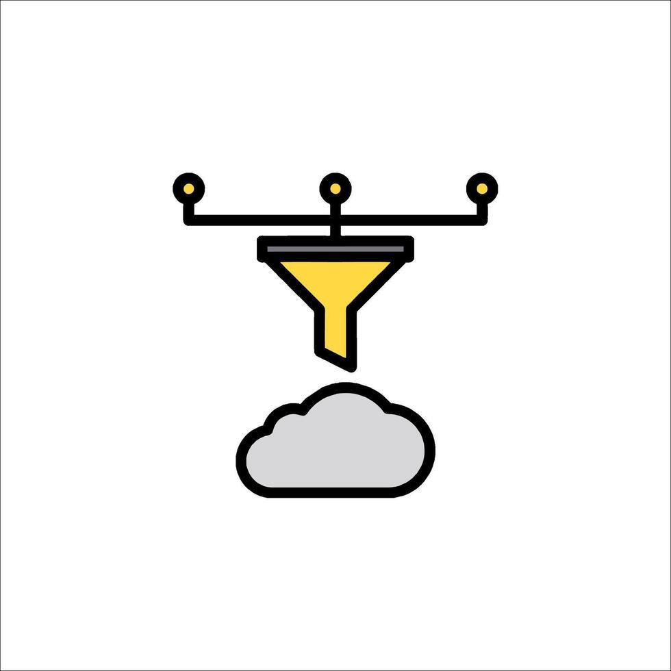 Cloud computing icon illustration vector