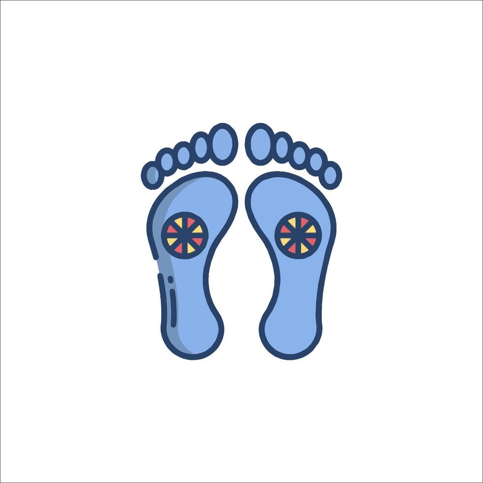 Foot massage icon illustration vector
