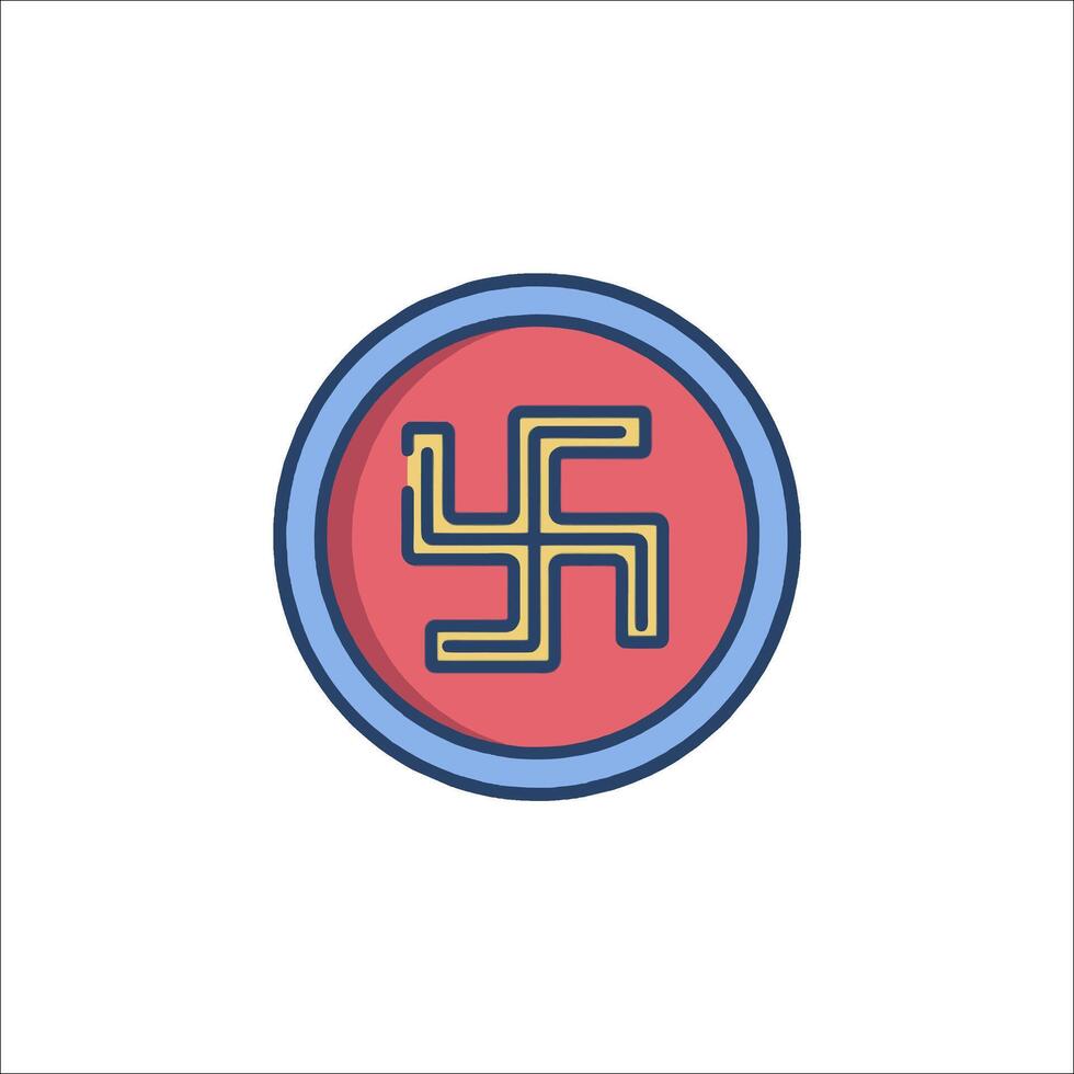 A symbol of the letter f in a circle vector