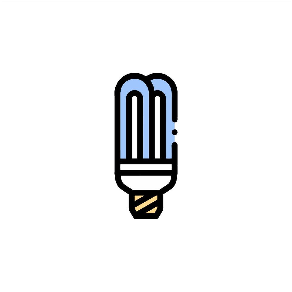 A light bulb icon on a white background vector