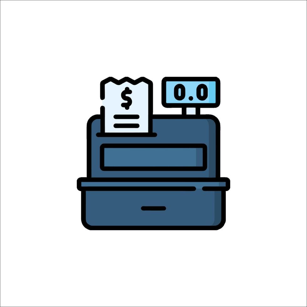 Cash register icon illustration vector