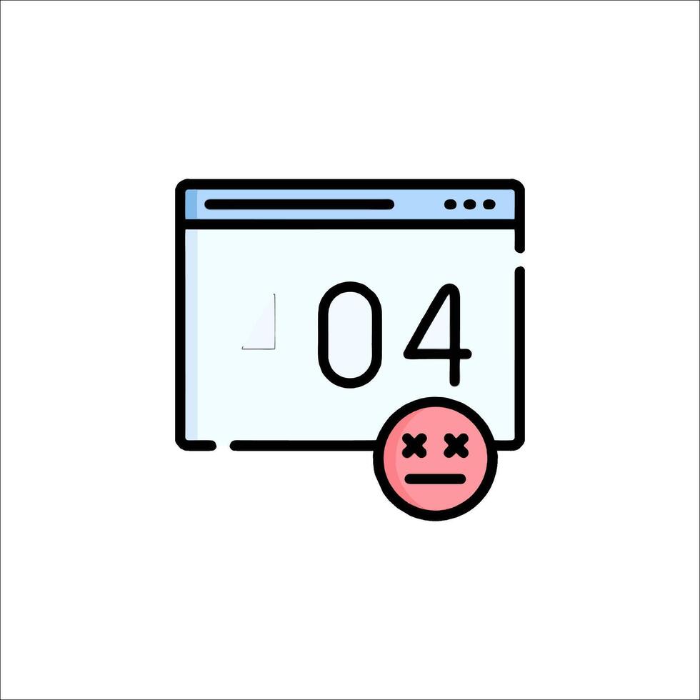 A computer screen with a 40 and a smiley face vector