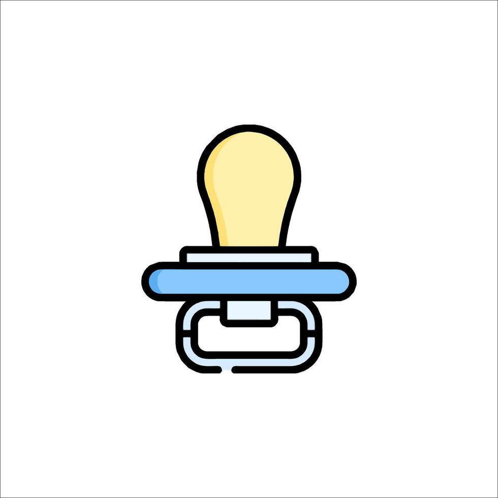A pacifier icon on a white background vector