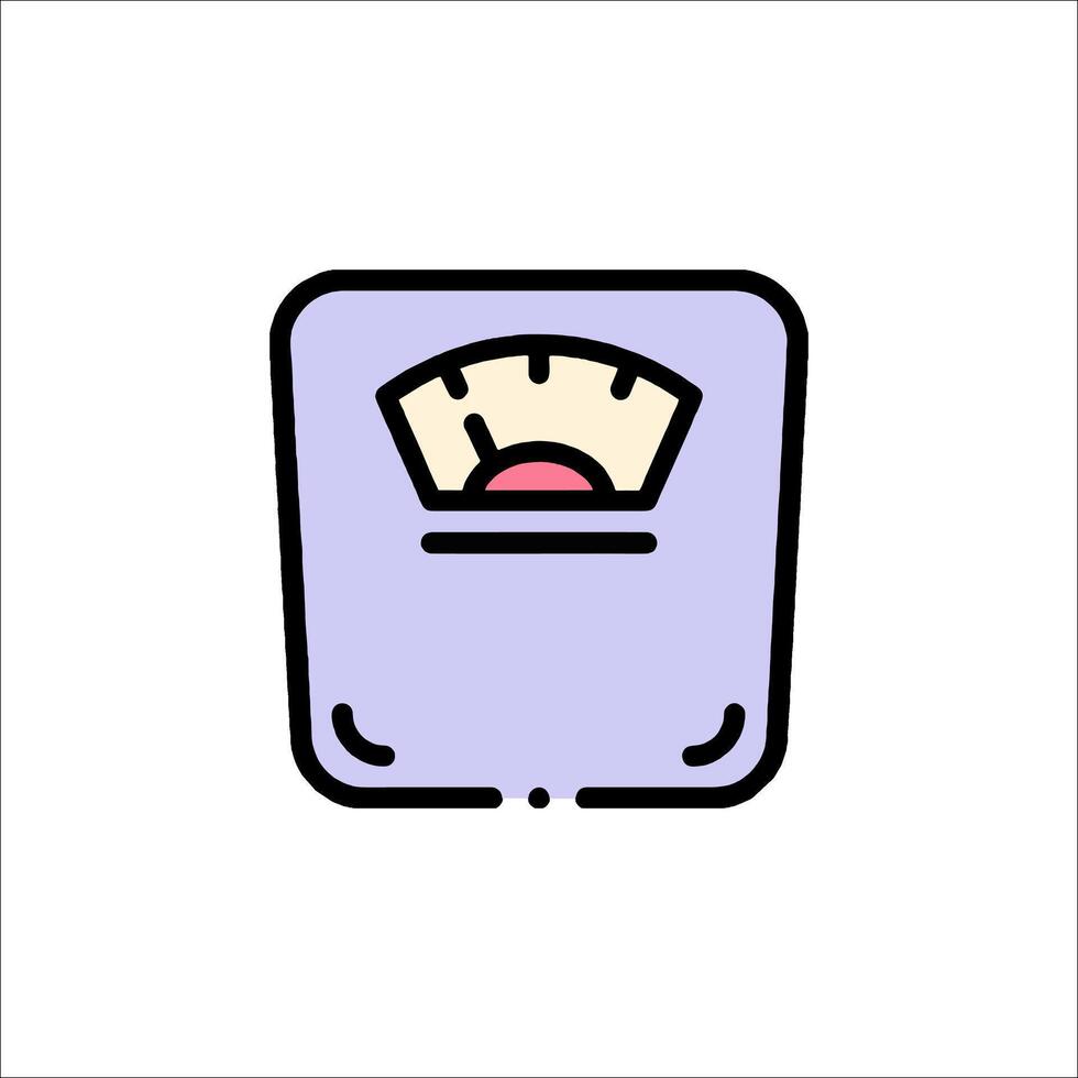 A weight scale icon on a white background vector