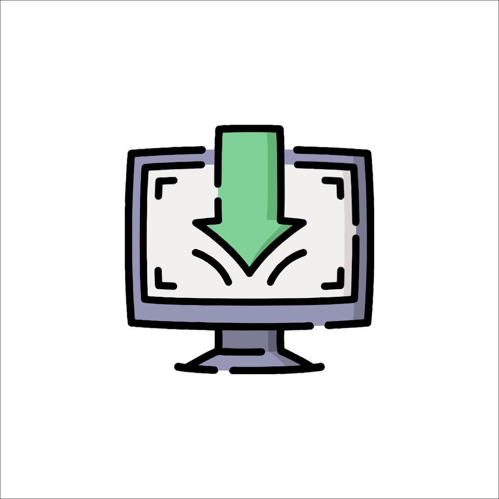Download icon illustration vector