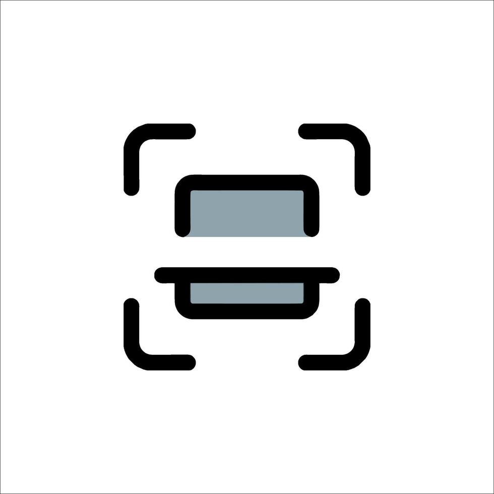 A black and white icon of a computer vector