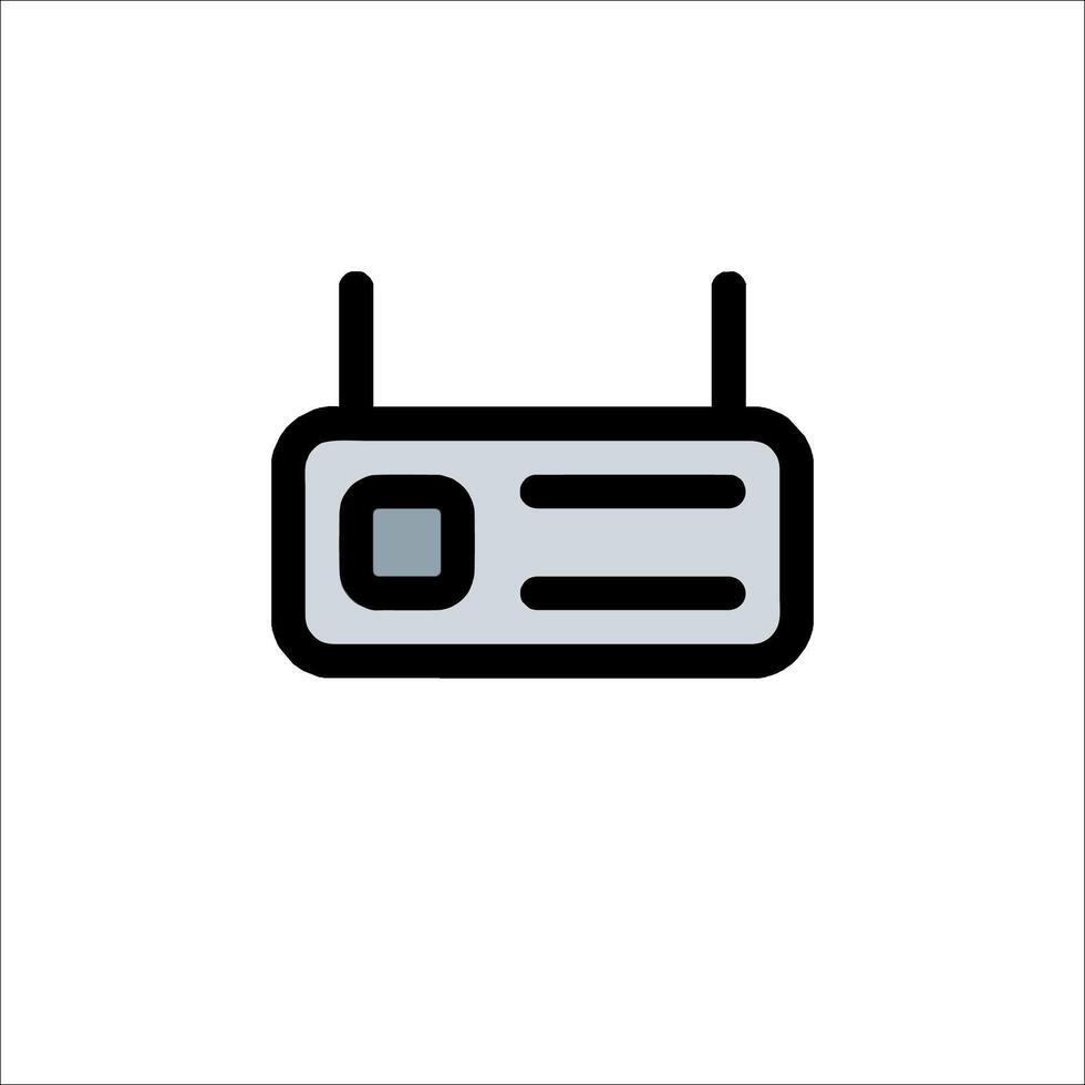 A black and white icon of a computer vector
