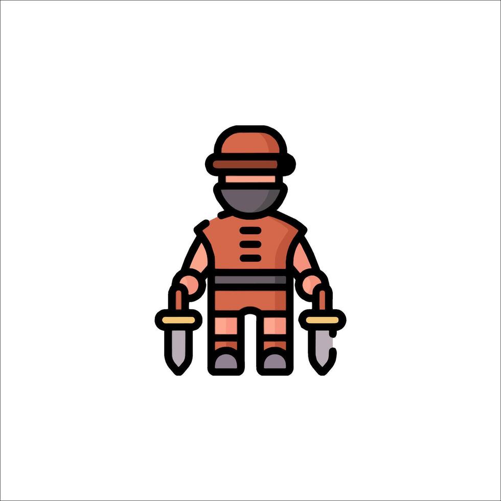 Ninja icon illustration vector