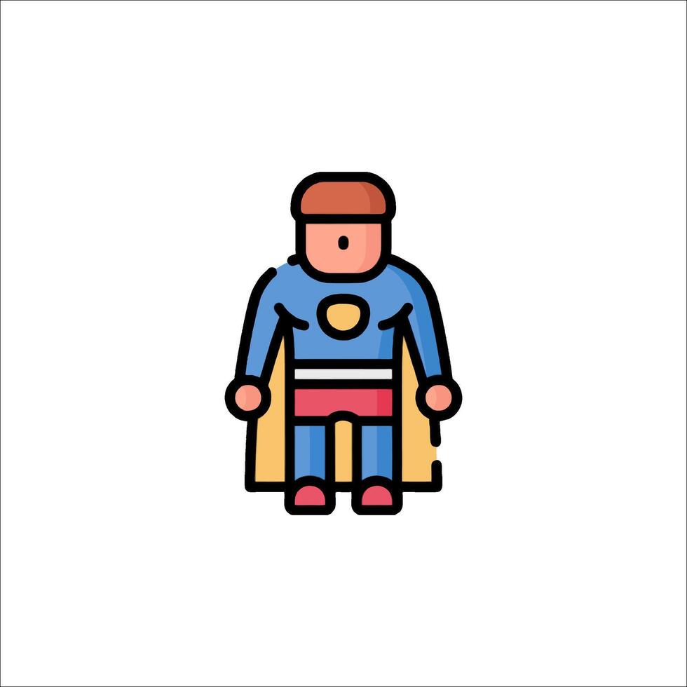 Superhero icon illustration vector