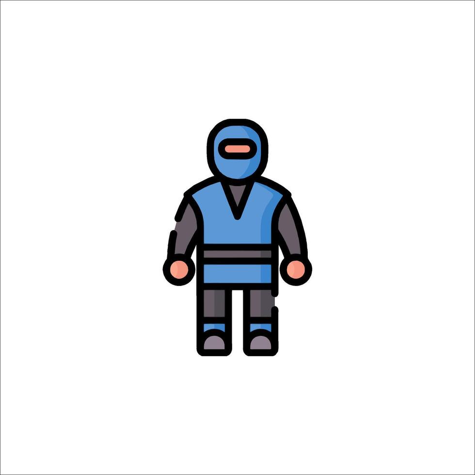 Ninja icon illustration vector