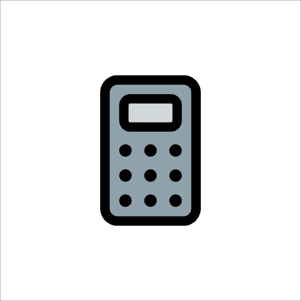 A calculator icon on a white background vector