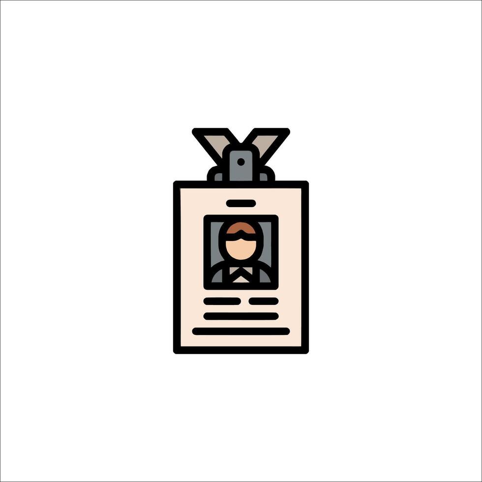 A person is holding a badge icon vector