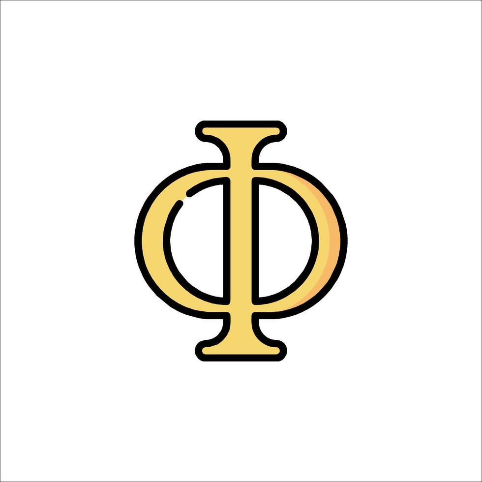 Phi phi logo, phi phi symbol, phi phi letter phi vector