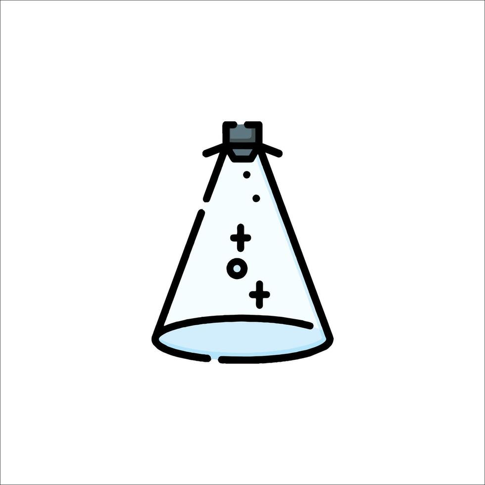 A laboratory flask icon with a liquid inside vector