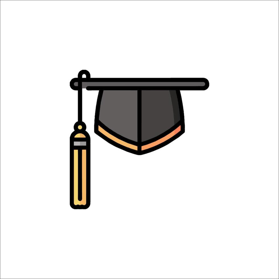 Graduation cap icon illustration vector